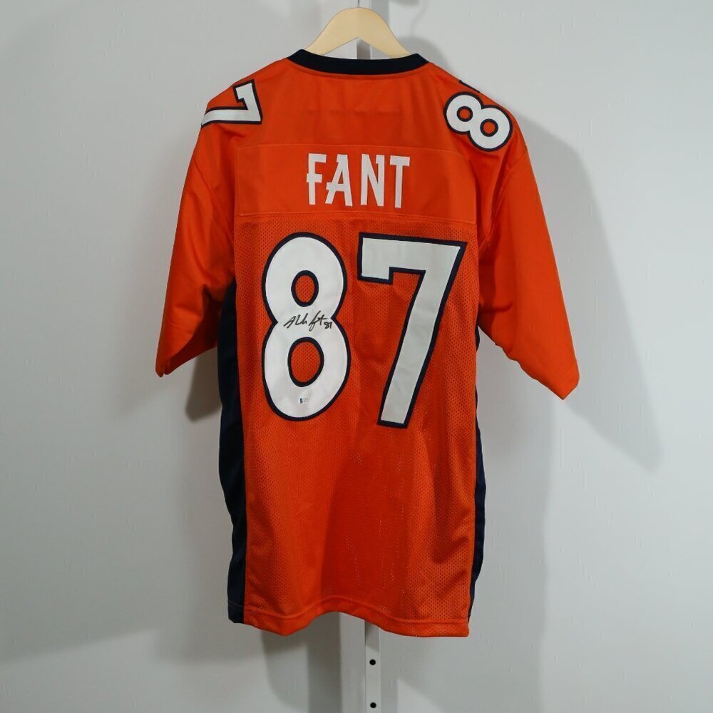Noah Fant Autographed Denver Broncos Jersey #87 Beckett authenticated
